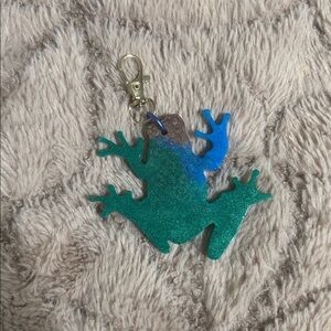 Colorful Frog Pendant/keychain (handmade)